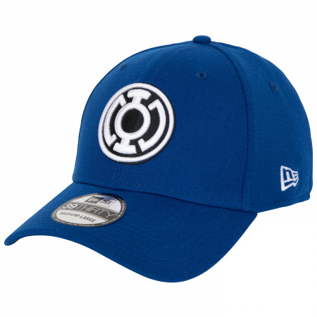 Blue Lantern Color Block New Era 39Thirty Fitted Hat - SuperHeroStuff